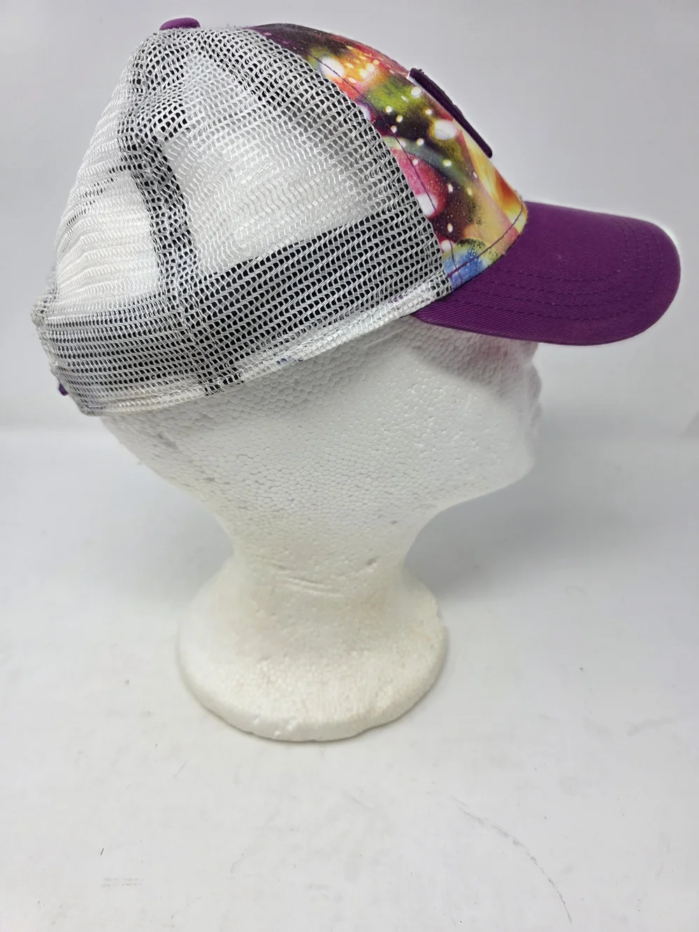 New Era Kansas City Royals Hat Youth 9FORTY Snapback Trucker Purple Galaxy Print